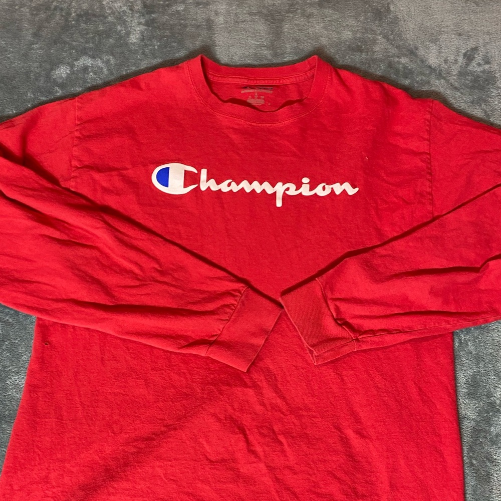 Red champion long sleeve